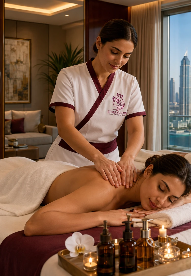 Lumia Glow Couple Massage home service in Dubai